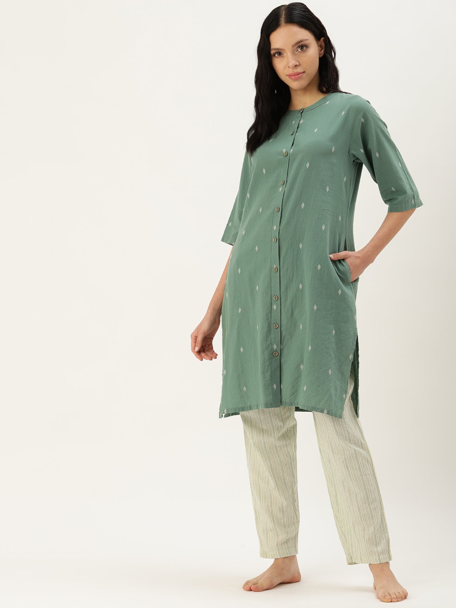 Kurta Pajama Cotton Pajama Night Dress Kurta Pajama Night Dress