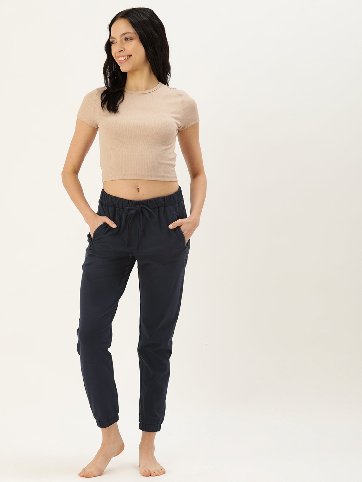 Women Navy Slim Fit Joggers