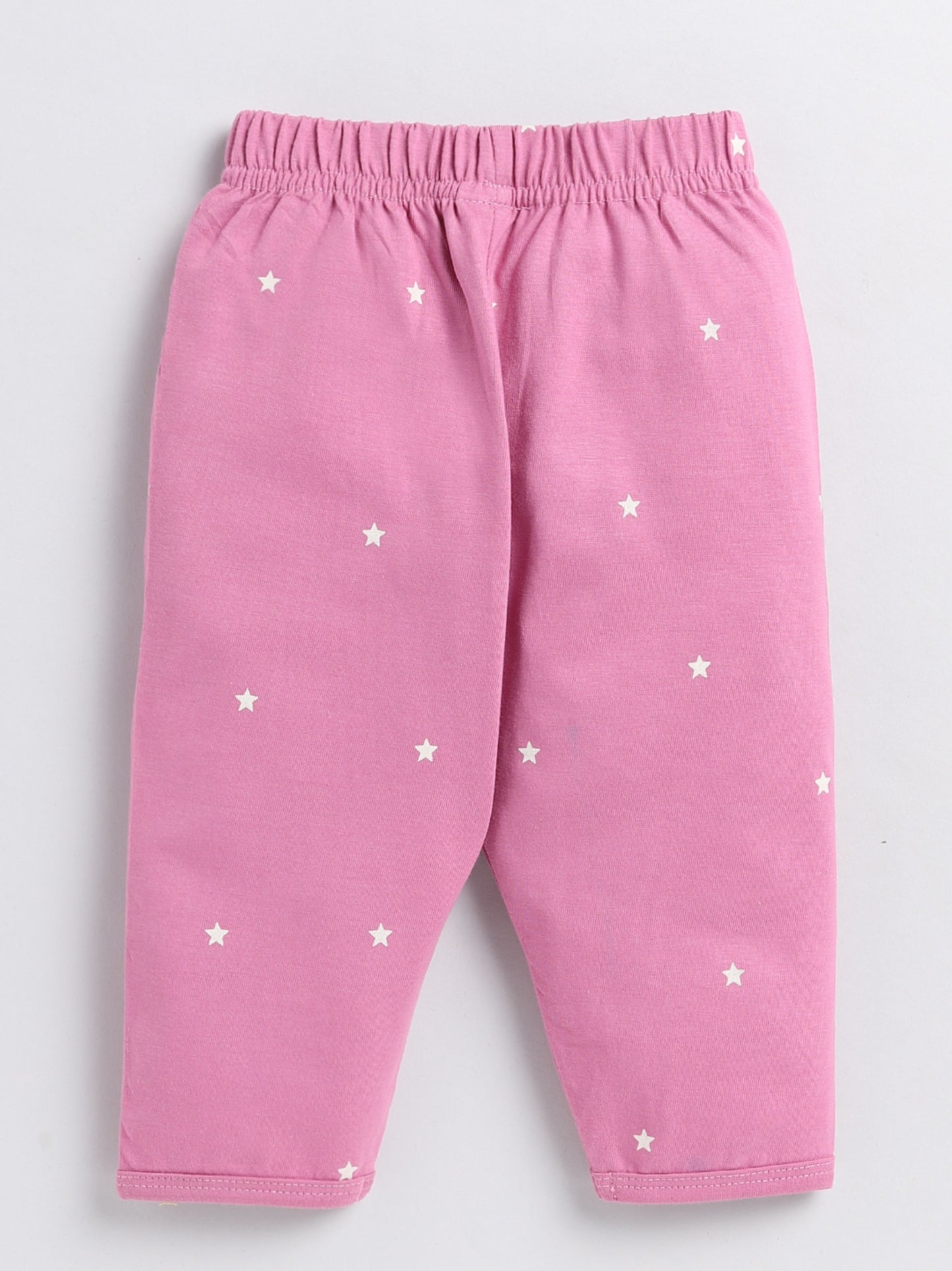 Star is Born Purple Cotton Full Sleeve Nightwear Set