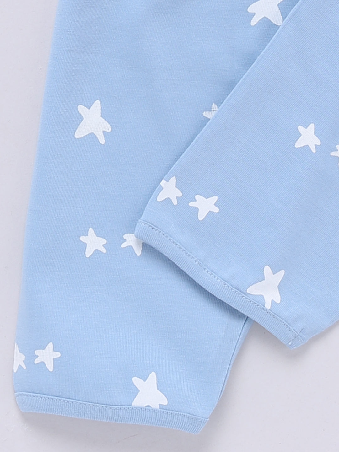 Starry Blue Cotton Short Sleeves Nightwear Set