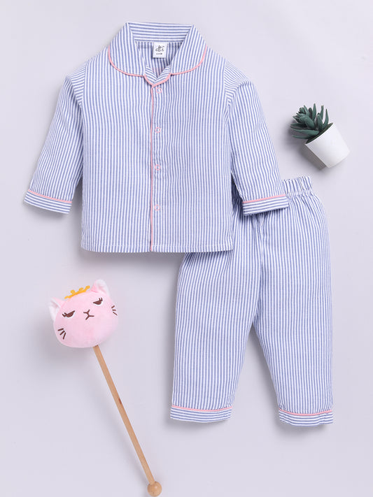 Cuter Version of Mom Full Sleeves Striped Nightwear Set