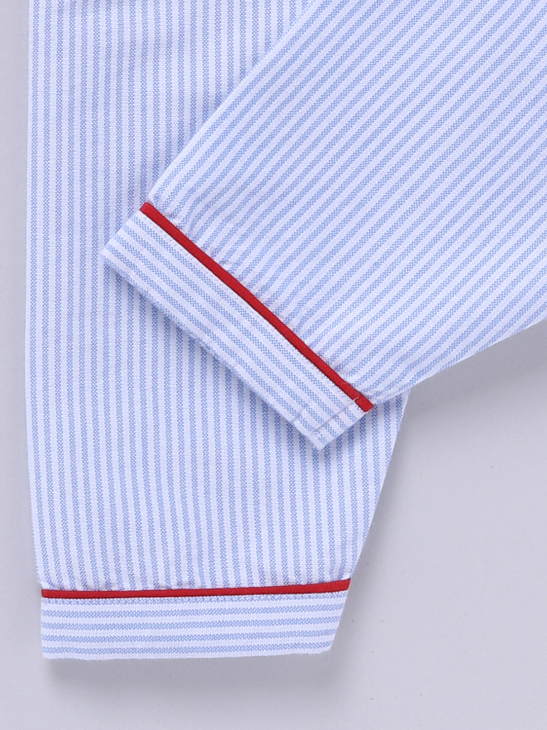 "Made with Love ❤️" Blue Cotton Woven Typography Full Sleeve Night Suit