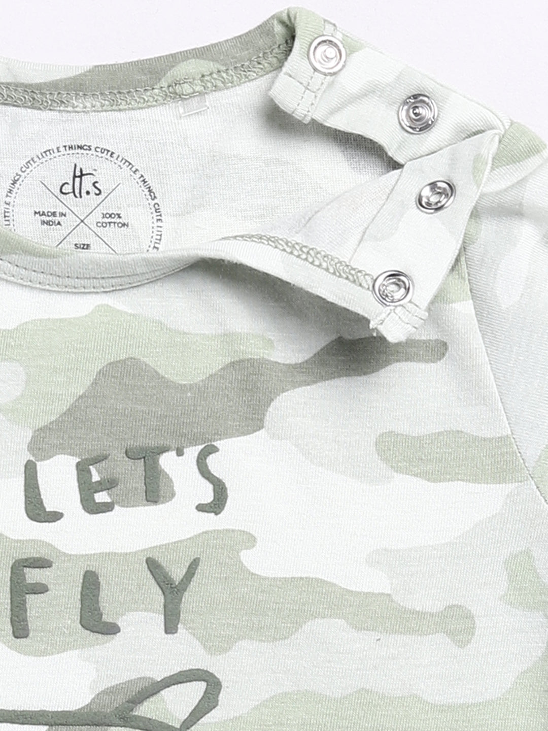 Green Camouflage Half Sleeve Co-ord Set