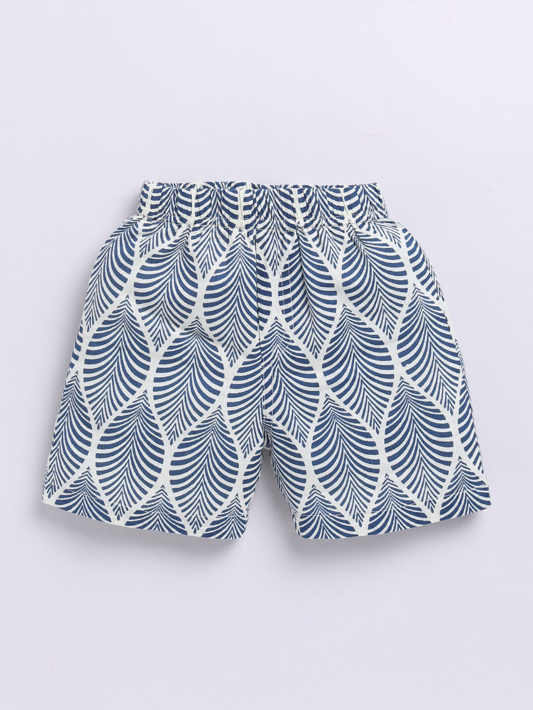 Blue Floral Short Sleeves Co-ord Set