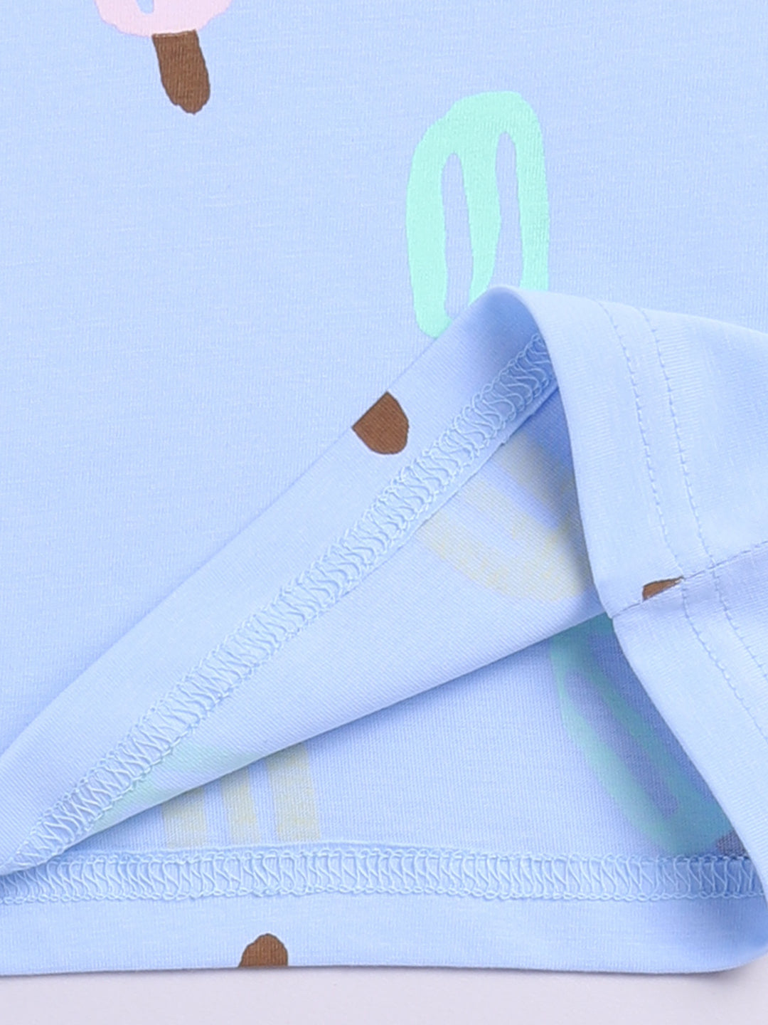 Blue Popsicle Short Sleeves Co-ord Set