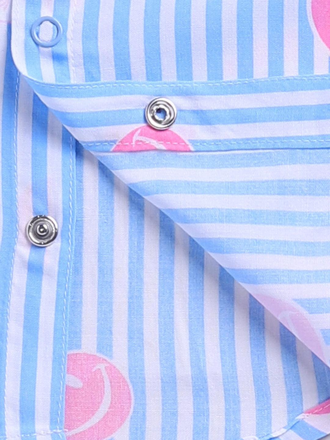 Blue 'Smiley' Half Sleeve Co-ord Set