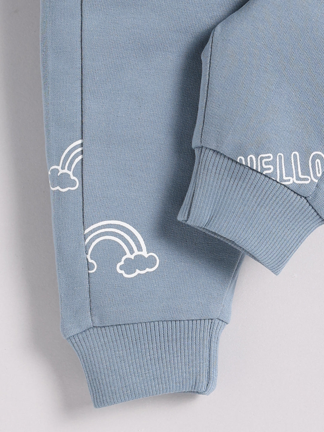 Rainbow Blue Cotton Full Sleeve Co-ord Set