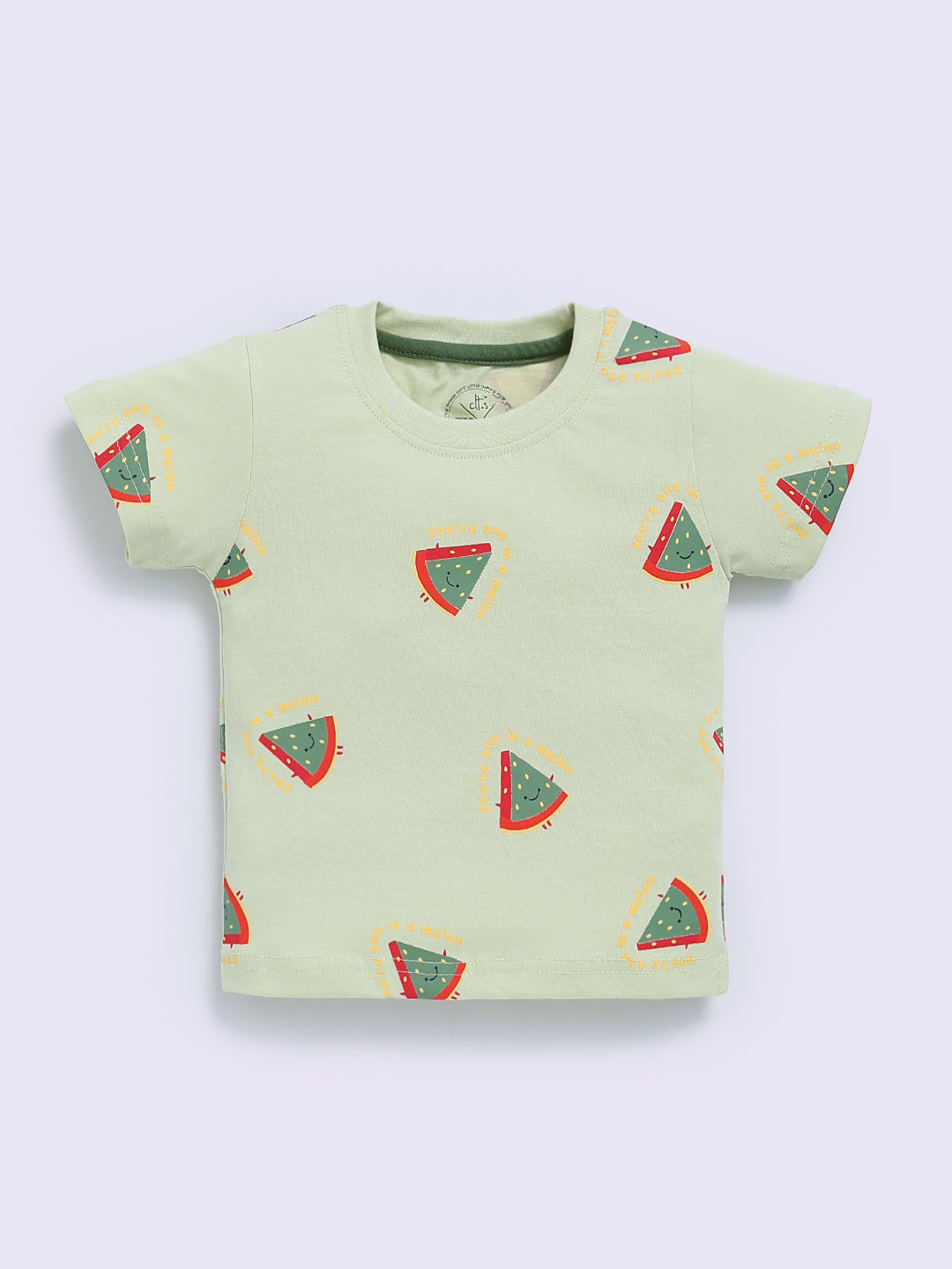 Green "Watemelons" Half Sleeve Cotton Co-ord Set