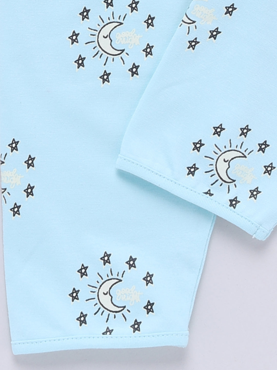 Blue Graphic Full sleeve Night Suit