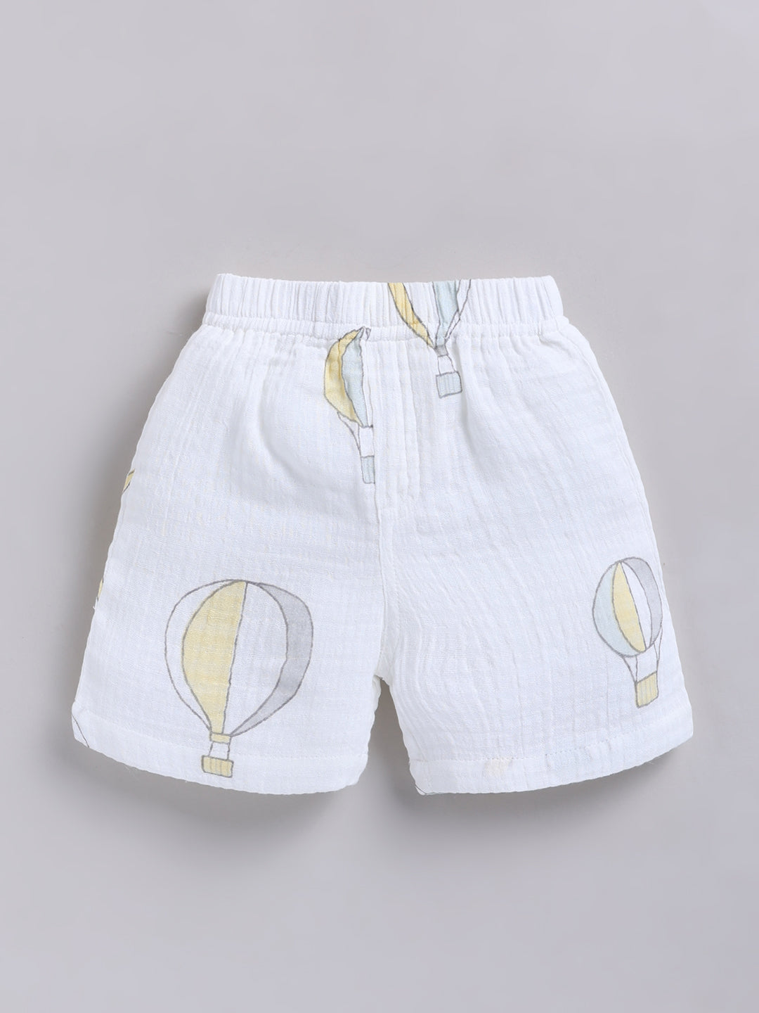White Hot Air Balloon Cotton Short Sleeves Co-ord Set
