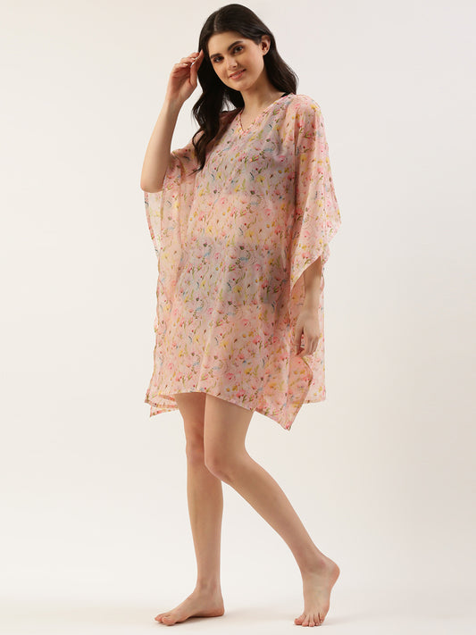 Women Pink Cover-up Dress