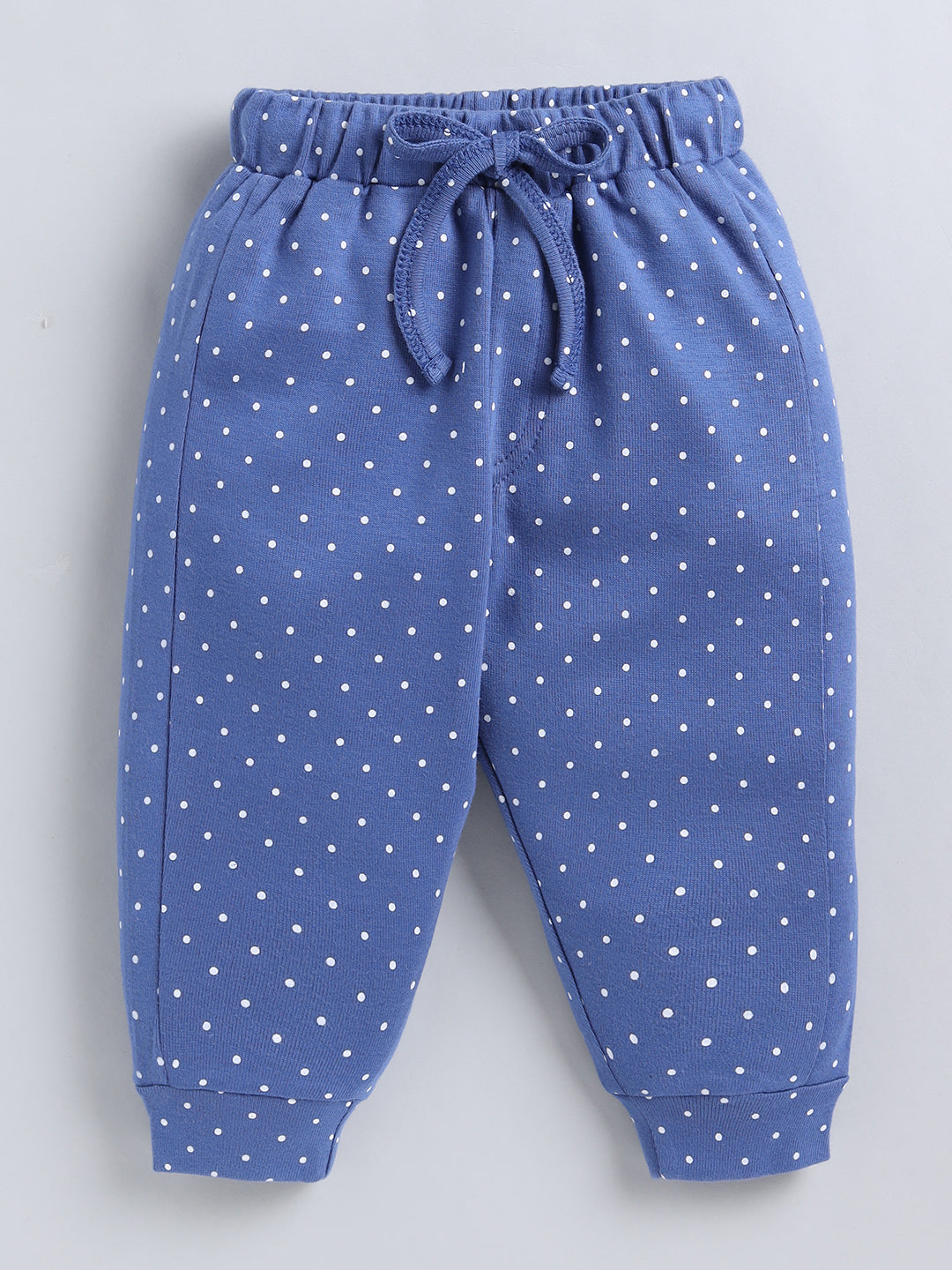 Blue Polka Dots Cotton Full Sleeve Co-ord Set