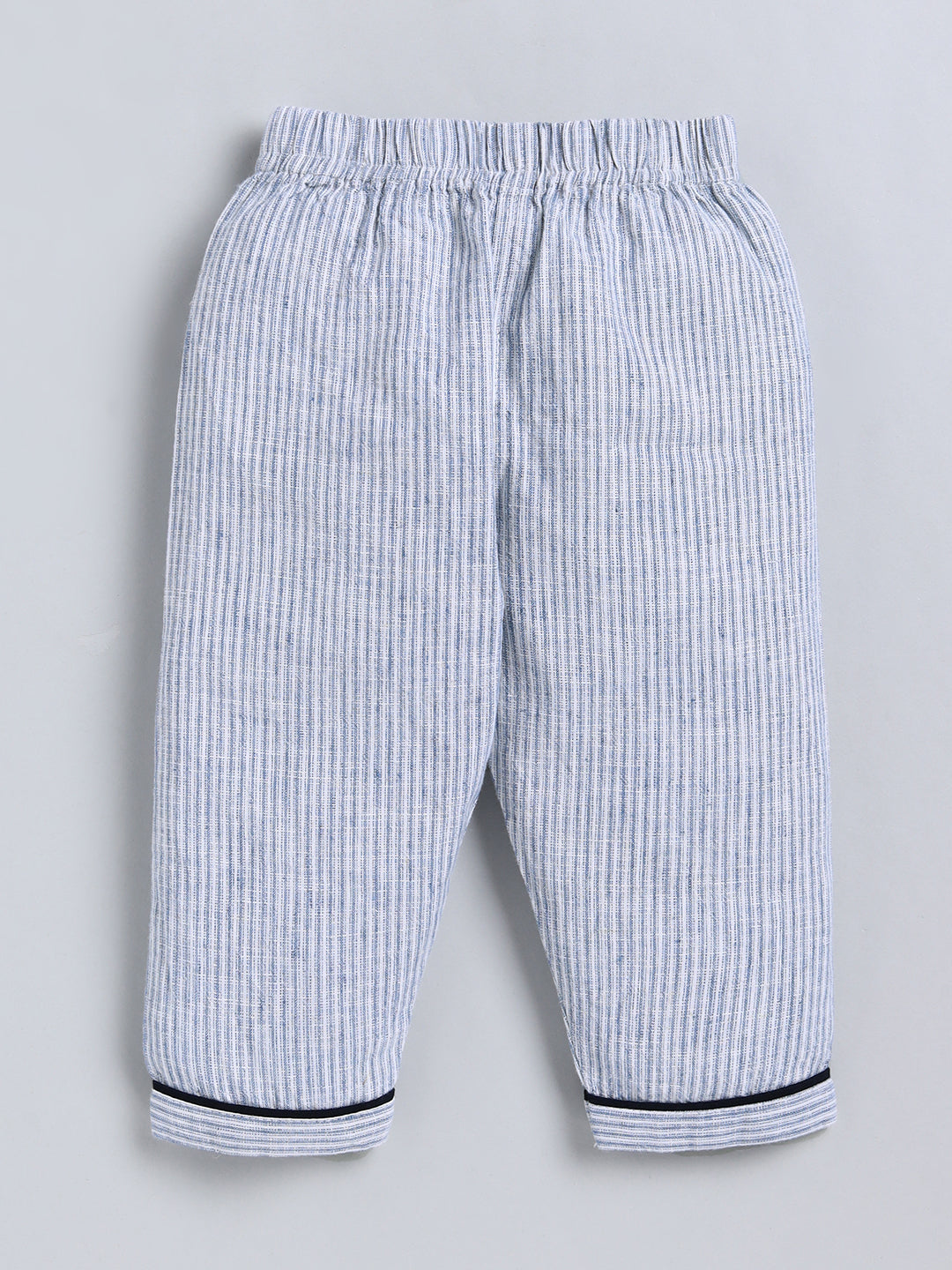 Blue Typography Cotton Full Sleeve Night Suit