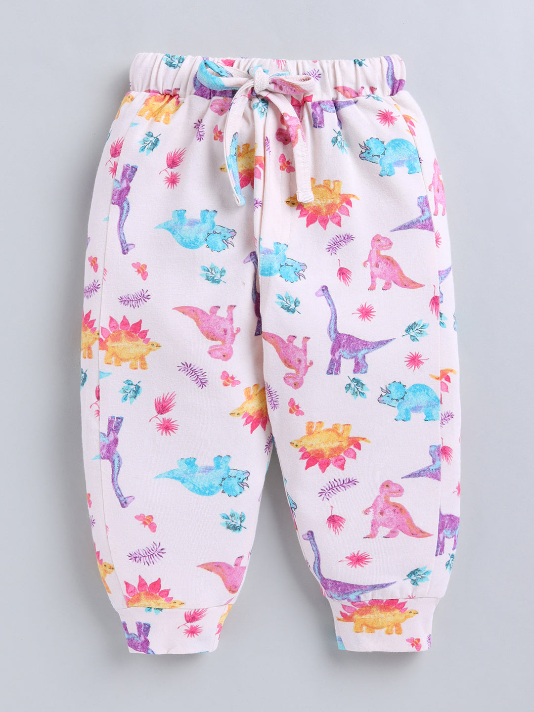 Peach Dino Print Cotton Full Sleeve Co-ord Set (Copy)