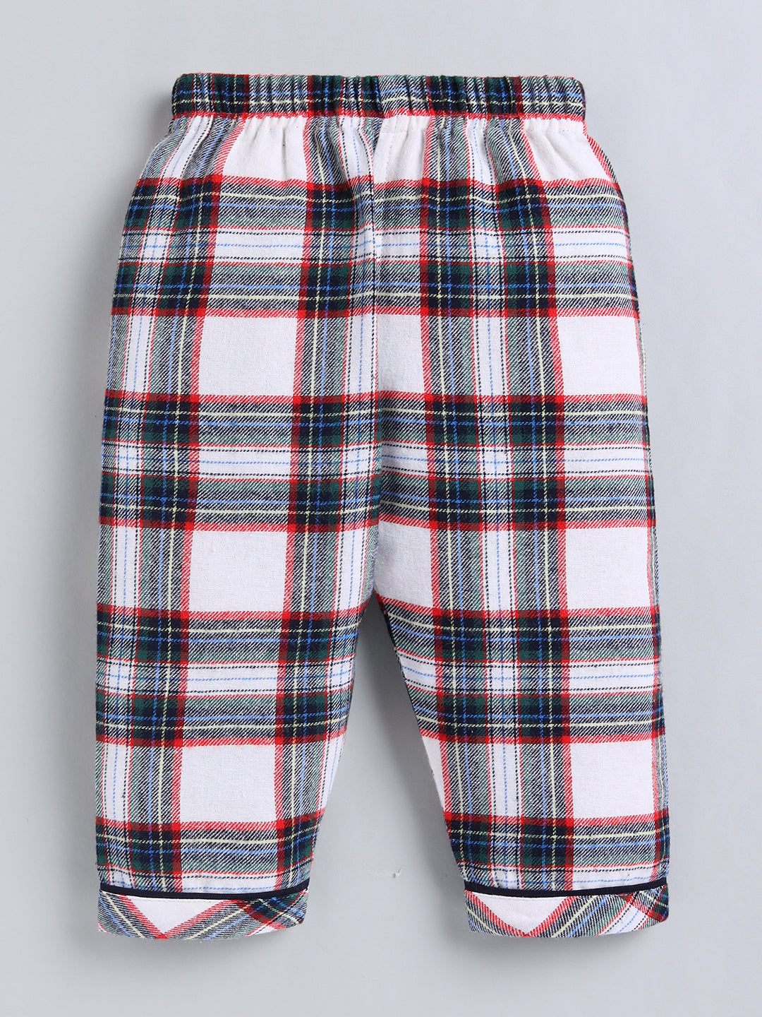 Multi Checked Cotton Full Sleeve Night Suit