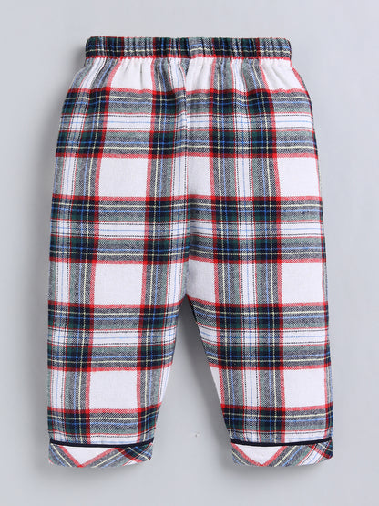 Multi Checked Cotton Full Sleeve Night Suit