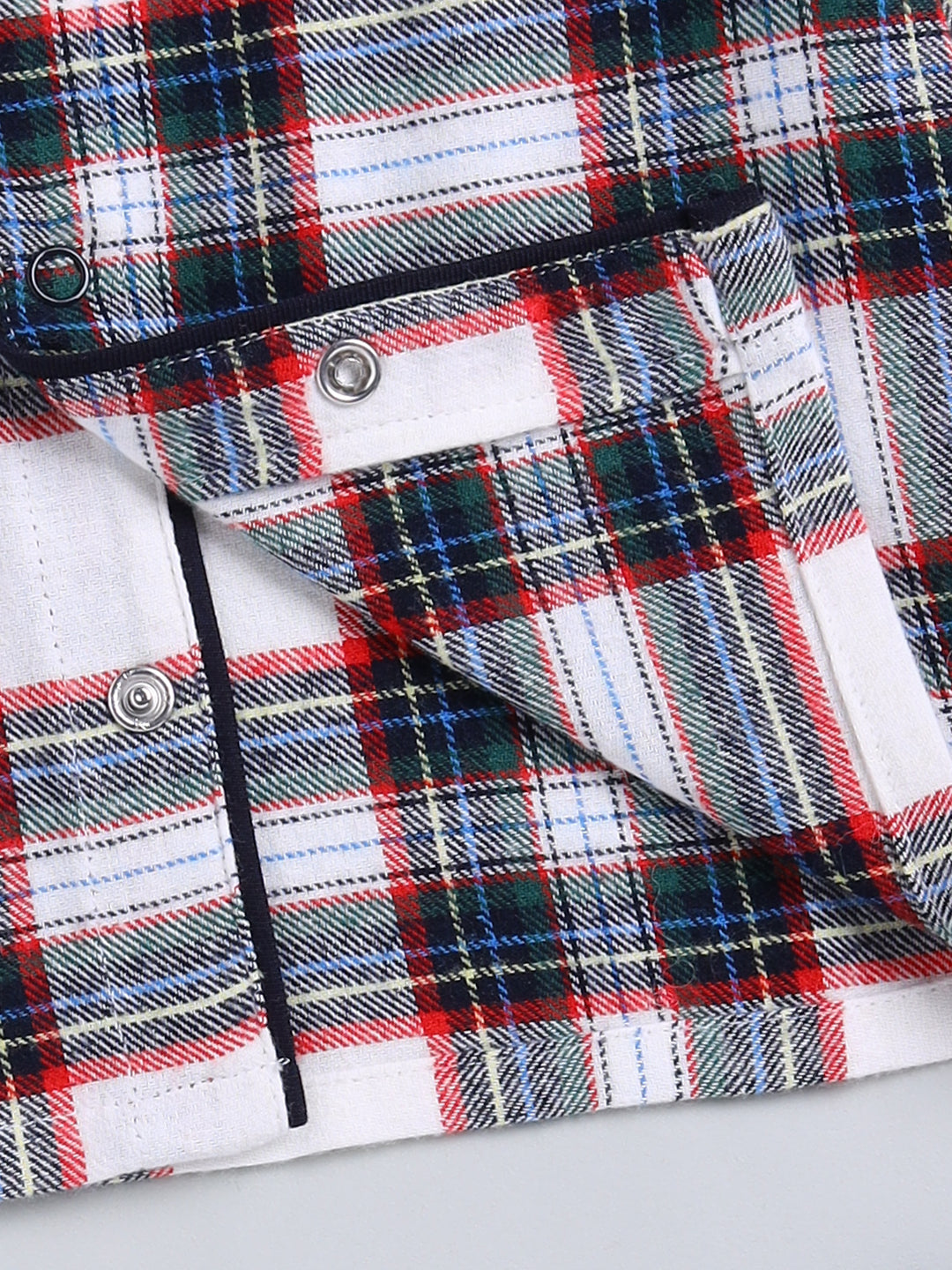 Multi Checked Cotton Full Sleeve Night Suit