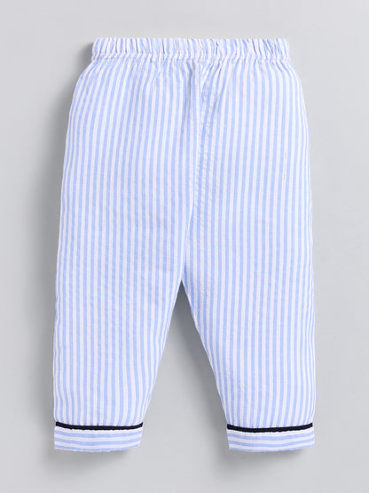 "Best Bro" Blue Cotton Full Sleeve Night Suit