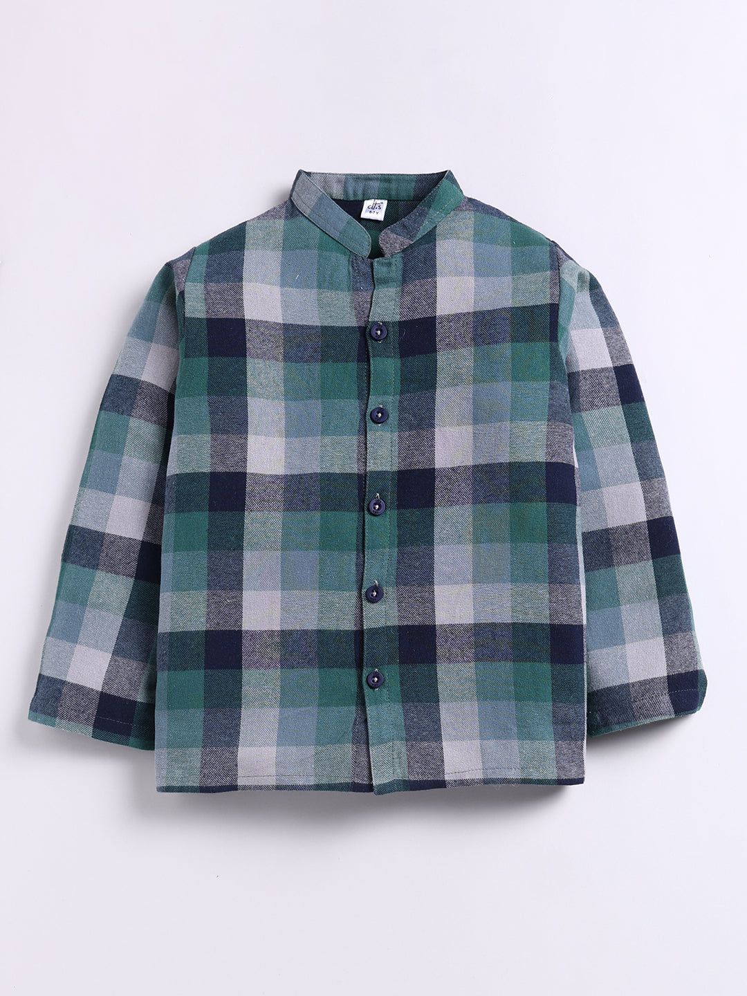 Green Checked Flannel Cotton Full Sleeve Night Suit