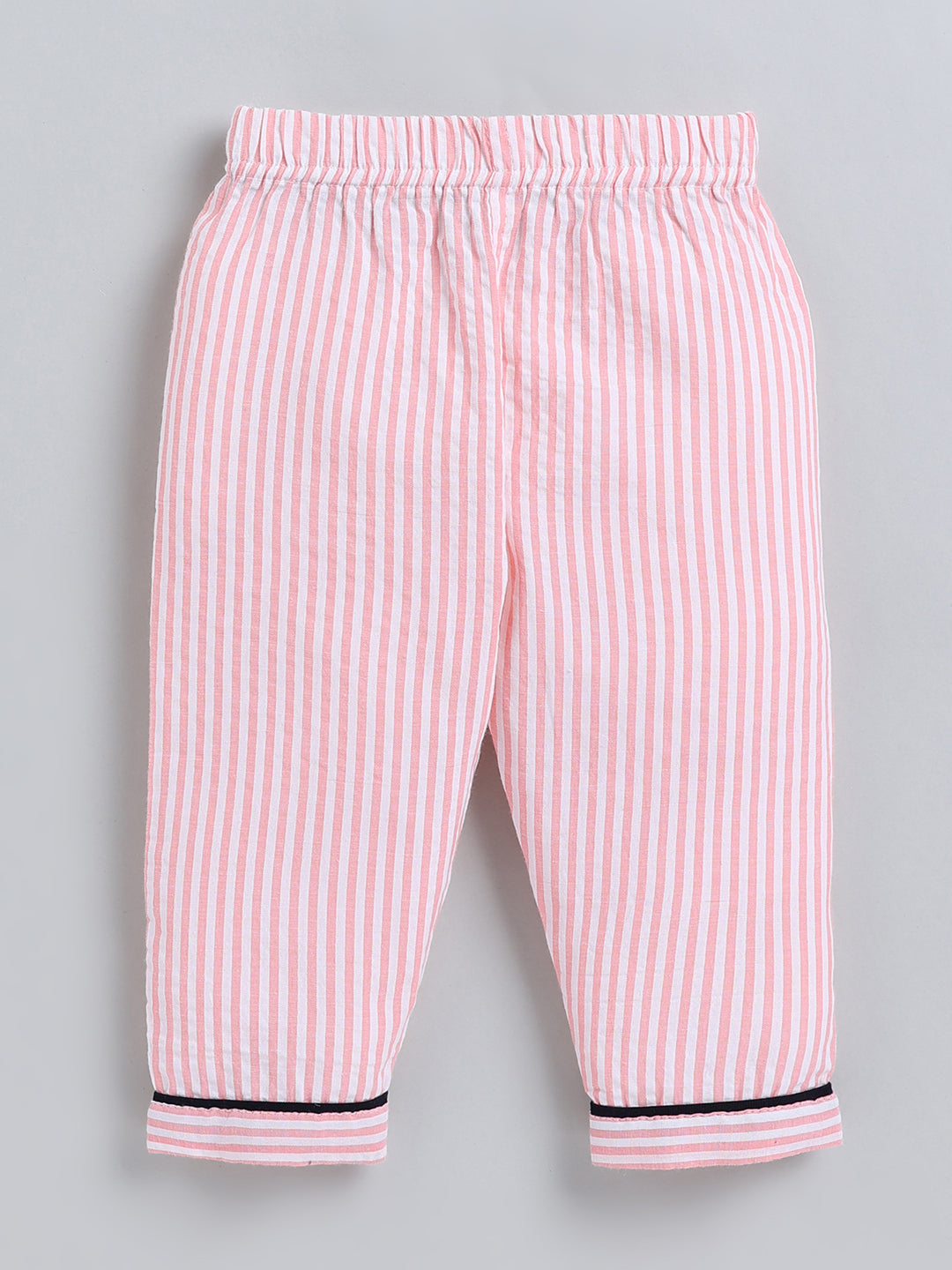 "Super Sis" Pink Cotton Full Sleeve Night Suit