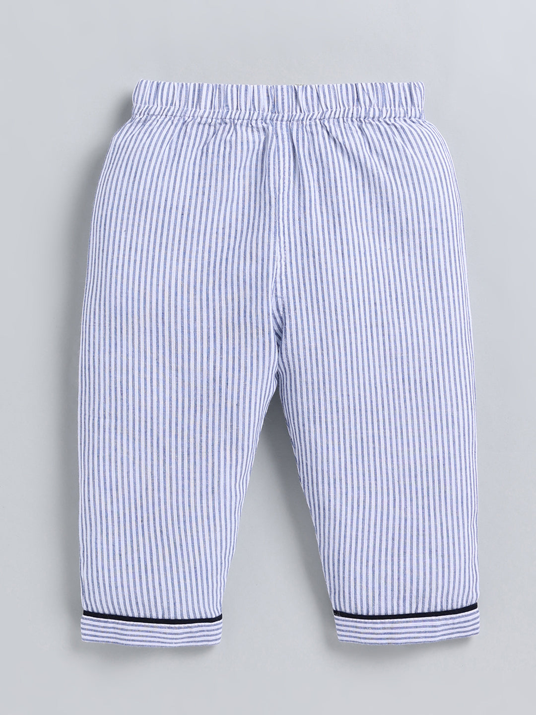 "Cuter Version of Mom" Blue Cotton Full Sleeve Night Suit