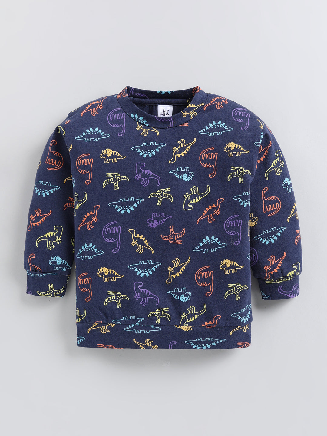 Blue Dino Print Cotton Full Sleeve Co-ord Set