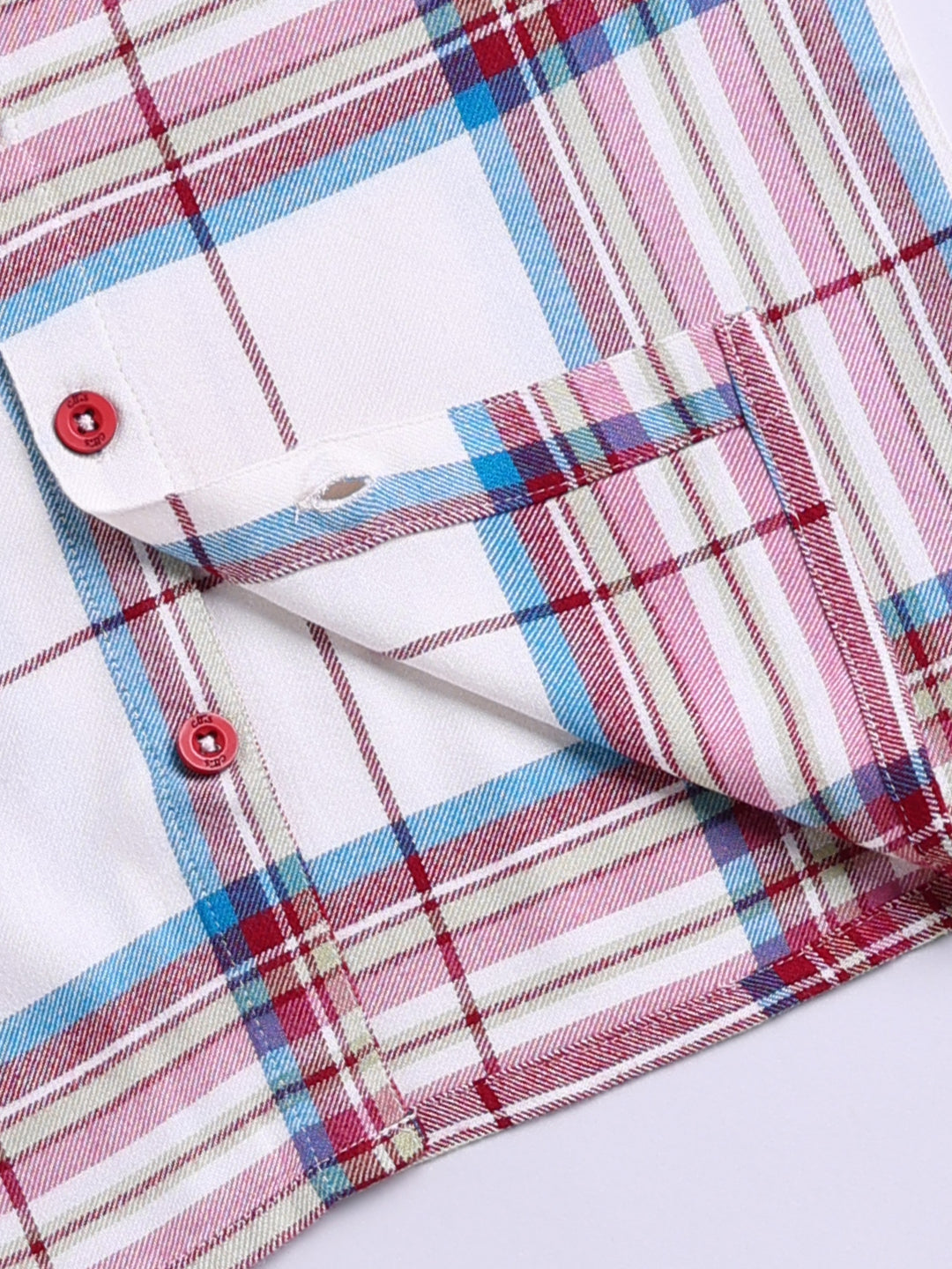 Maroon Checked Flannel Cotton Full Sleeve Night Suit