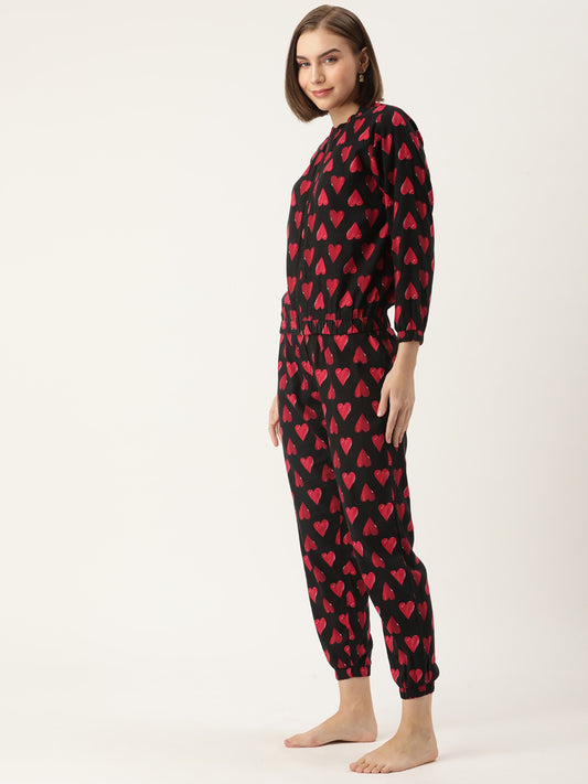 Graphic Black Co-ord Set