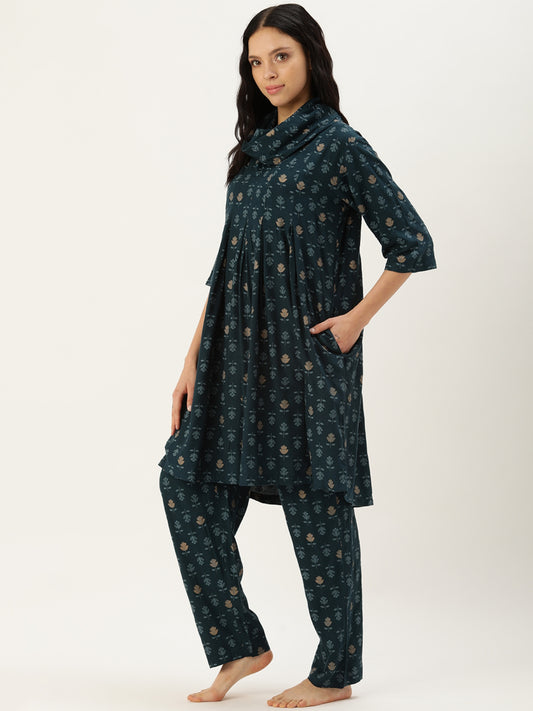 Floral Blue Co-ord Set