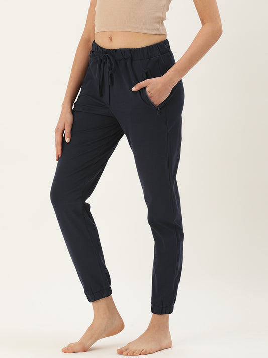 Women Navy Slim Fit Joggers