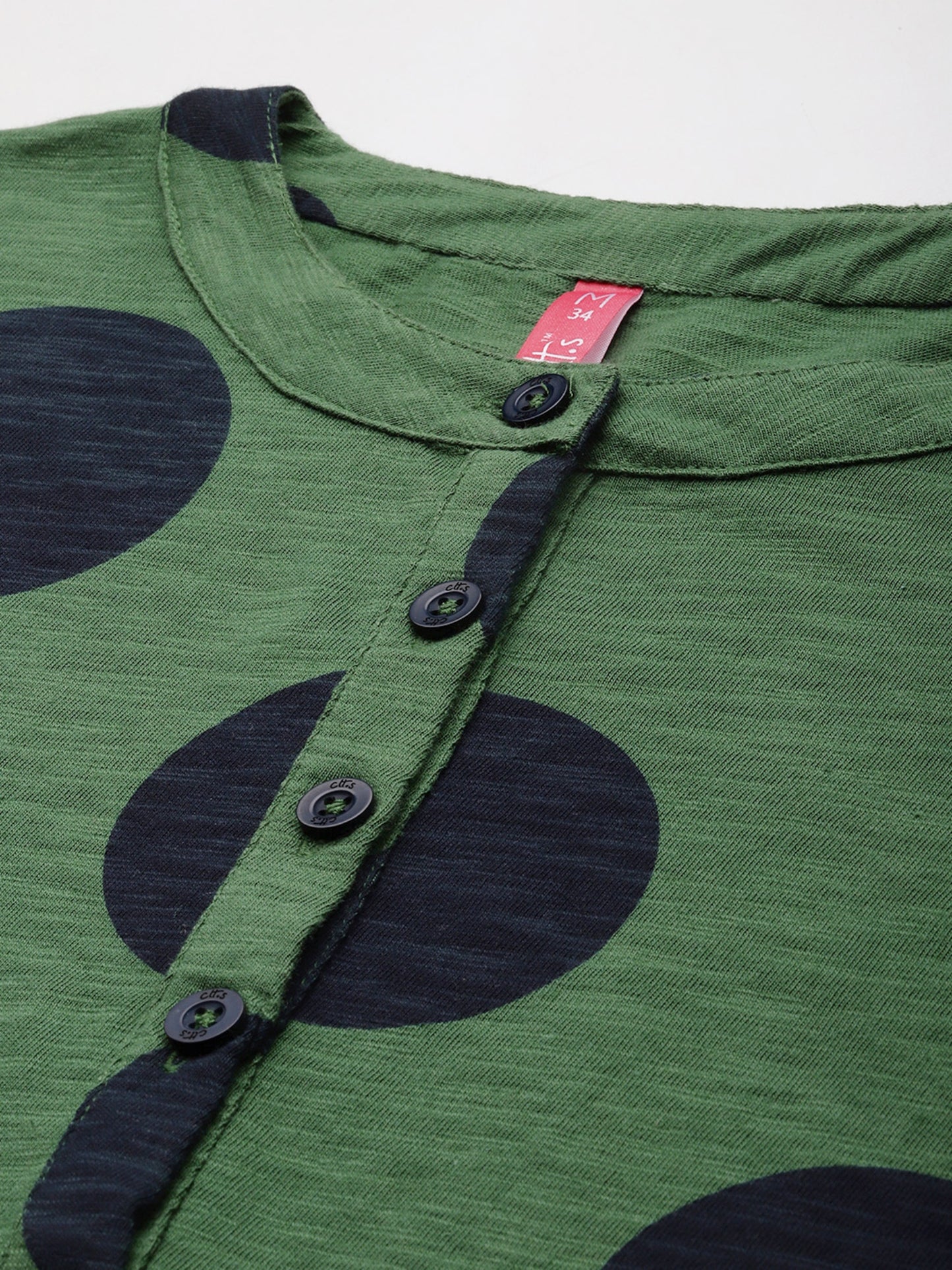 Polka Dots Green Kurta & Pyjamas