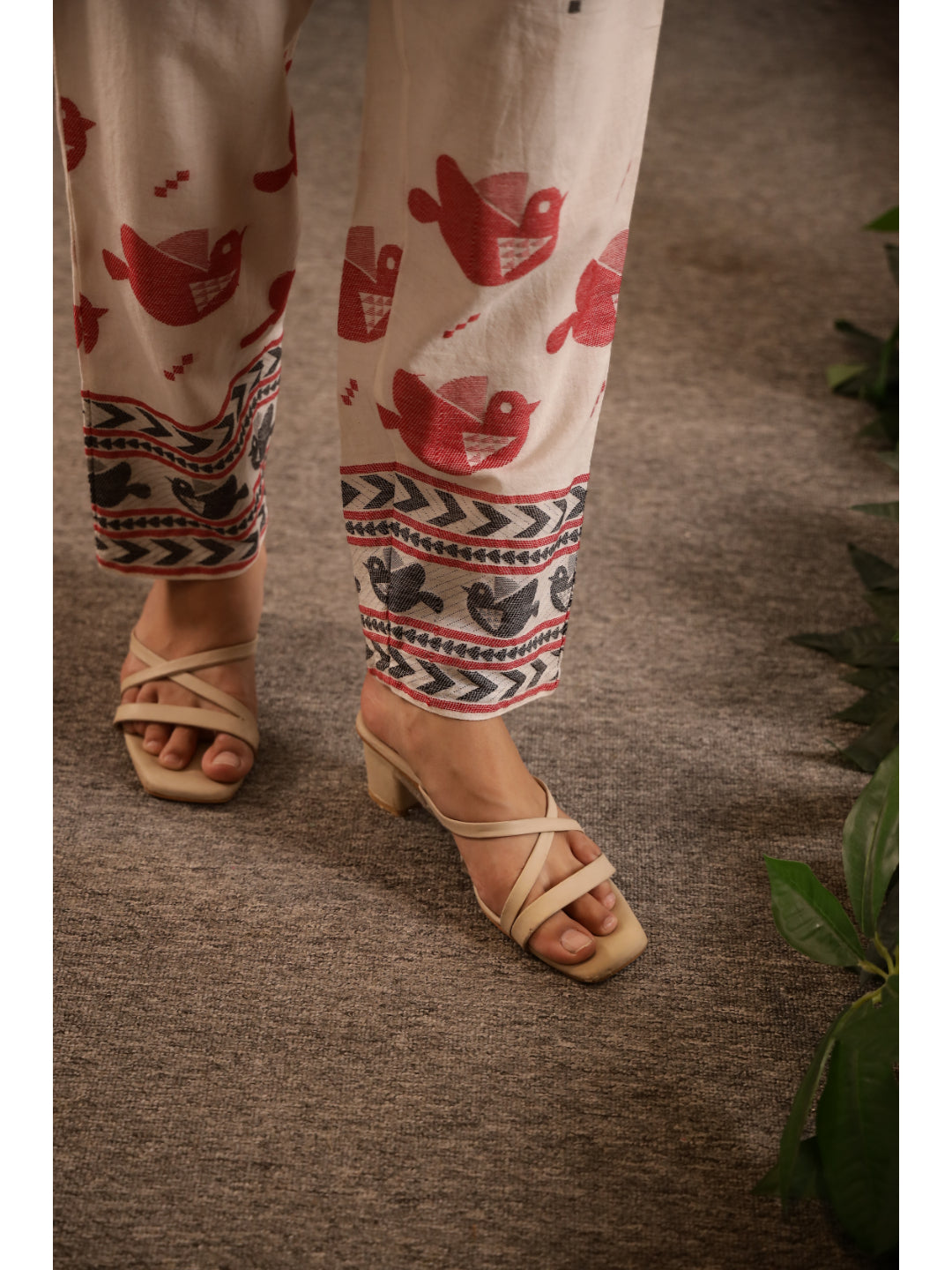 Multi Ethnic Motifs Three-Quarter Sleeves Co-ord Set