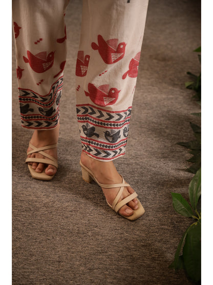 Multi Ethnic Motifs Three-Quarter Sleeves Co-ord Set