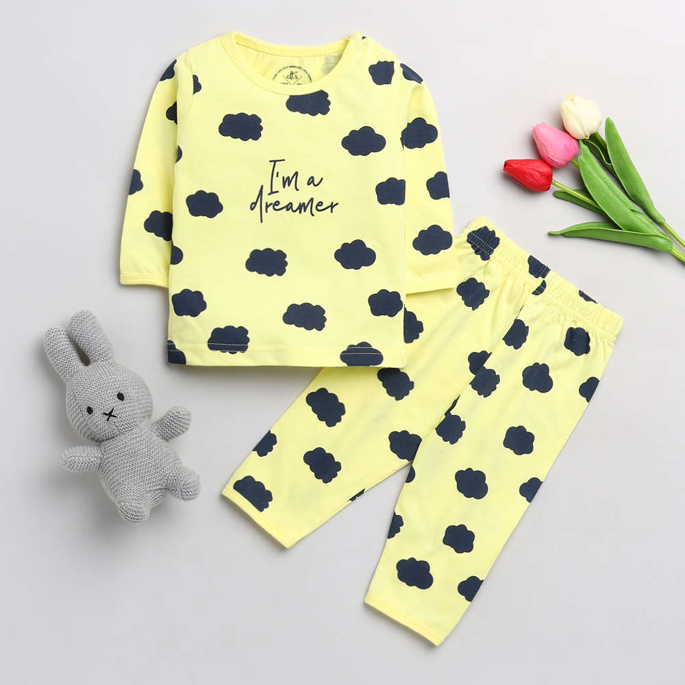 I'm a Dreamer Yellow Nightwear Set