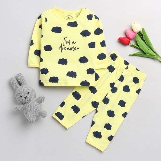 I'm a Dreamer Yellow Nightwear Set