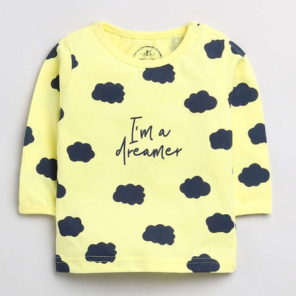 I'm a Dreamer Yellow Nightwear Set
