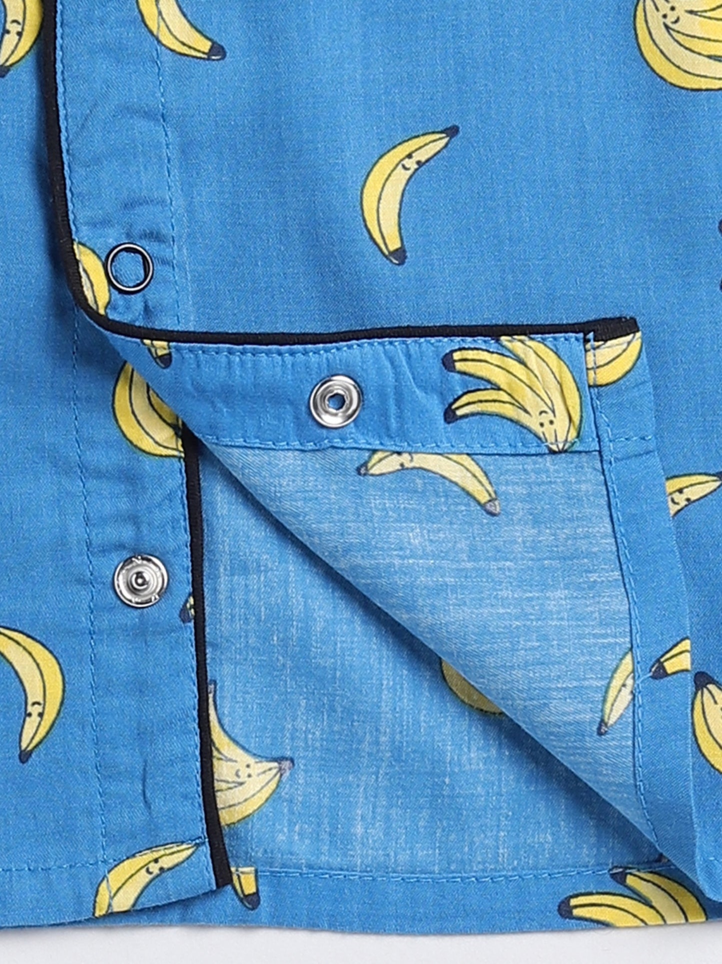Banana Blue Cotton Half Sleeve Night Suit