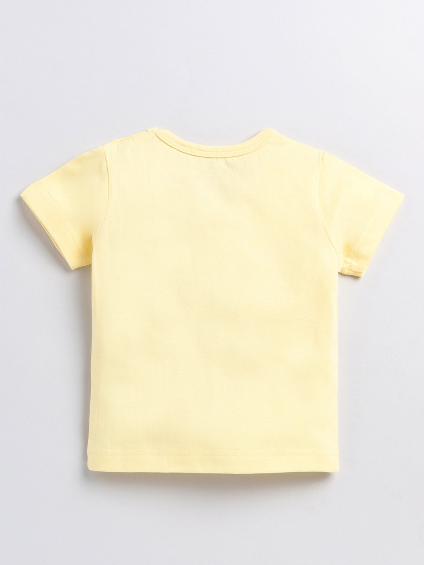 Dino Yellow Cotton Half Sleeve Nightwear Set