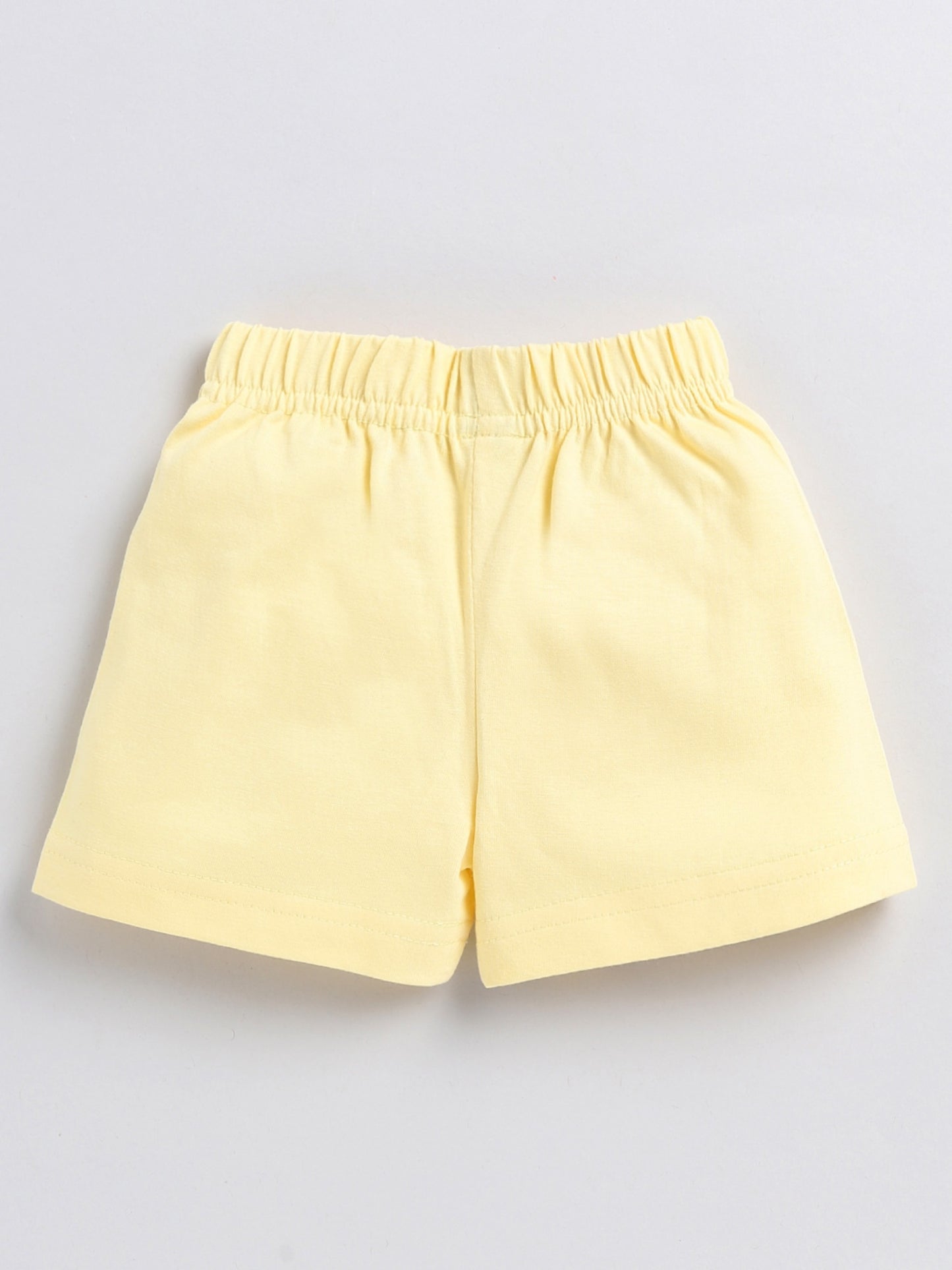 Dino Yellow Cotton Half Sleeve Nightwear Set
