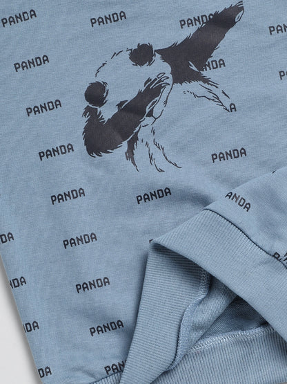 Panda Blue Full Sleeve Co-ord Set