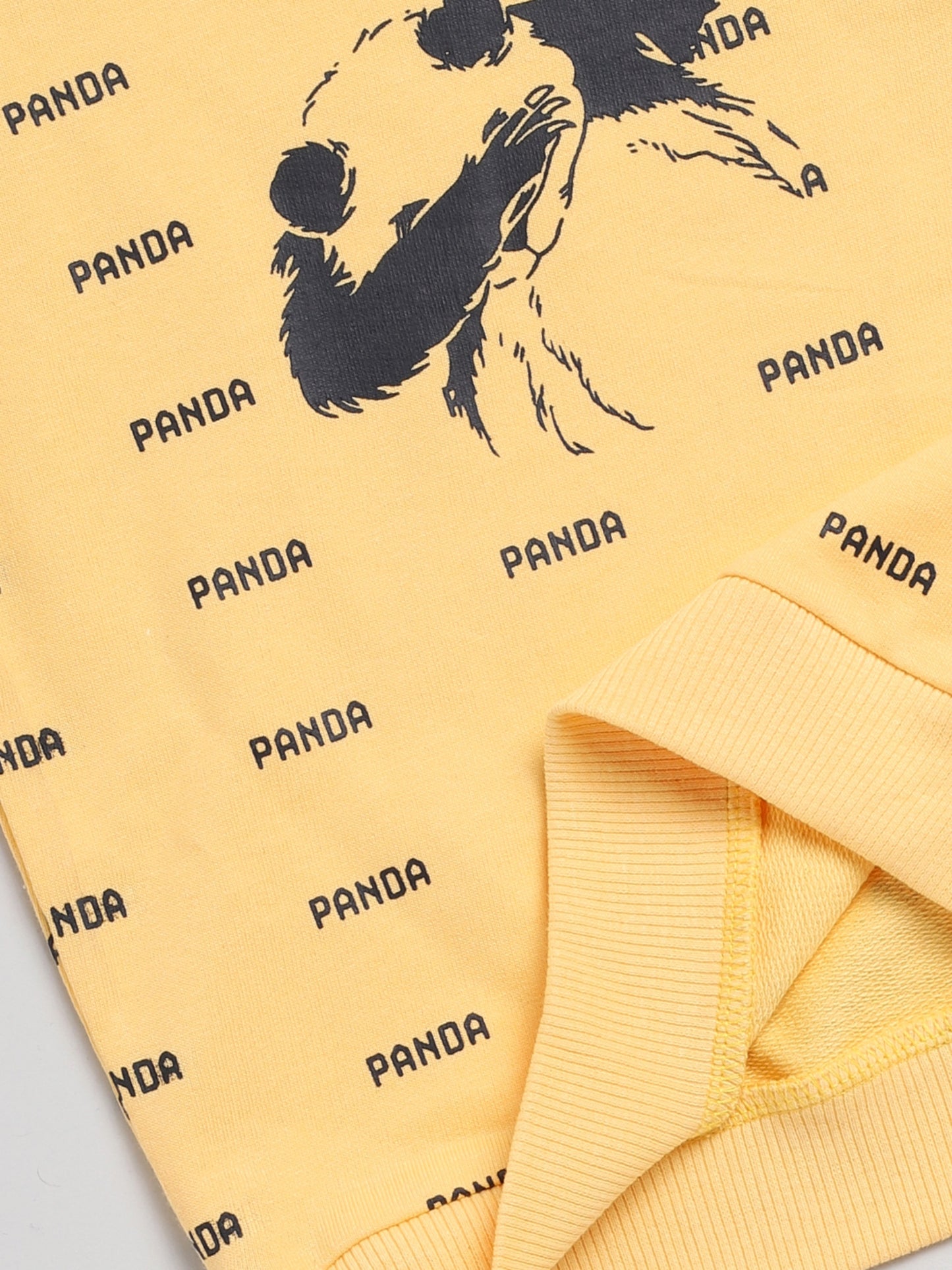 Panda Yellow Full Sleeve Co-ord Set