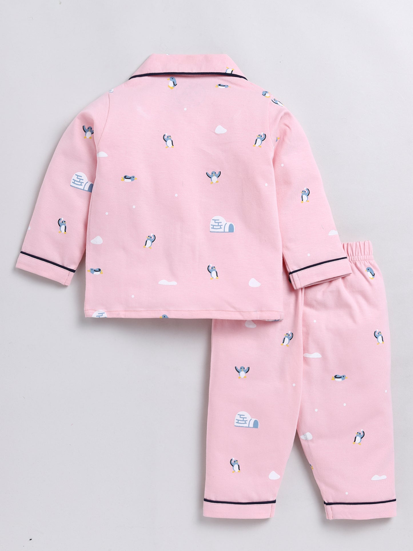 Iceland Pink Full Sleeve Nightwear Set