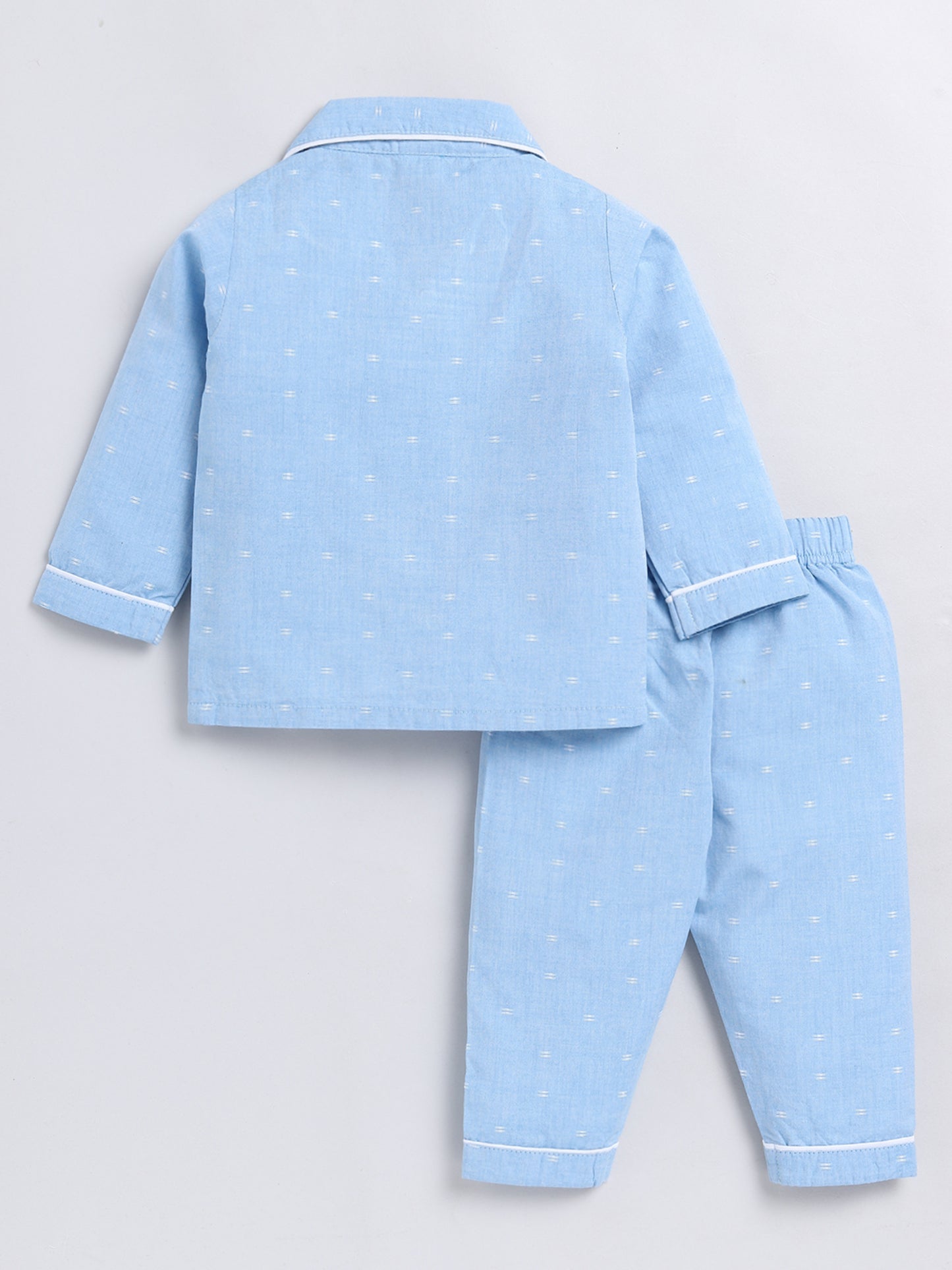 Classic Blue Full Sleeve Nightwear Set