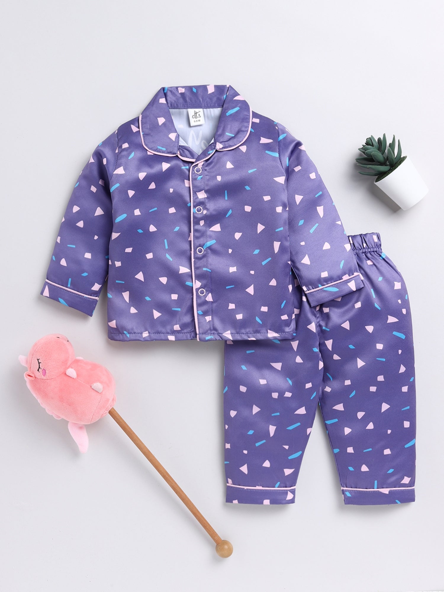 Satin night suit for kids sale