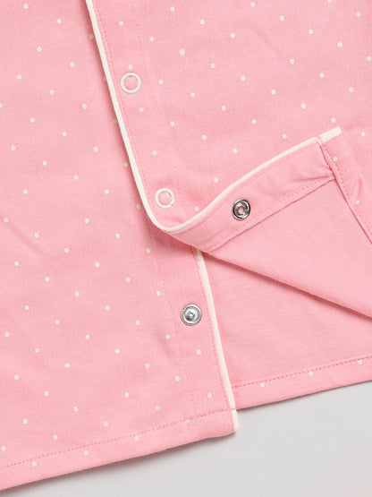 Super Sis Pink Full Sleeve Nightwear Set