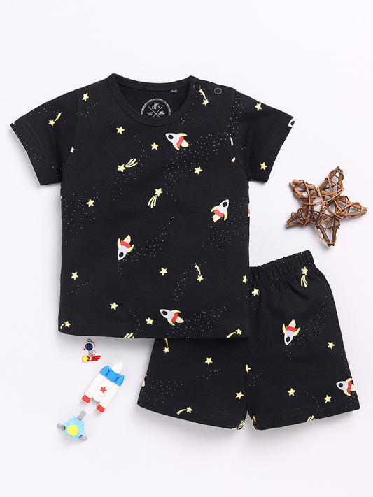 Black Rockets Print Co-ord Set