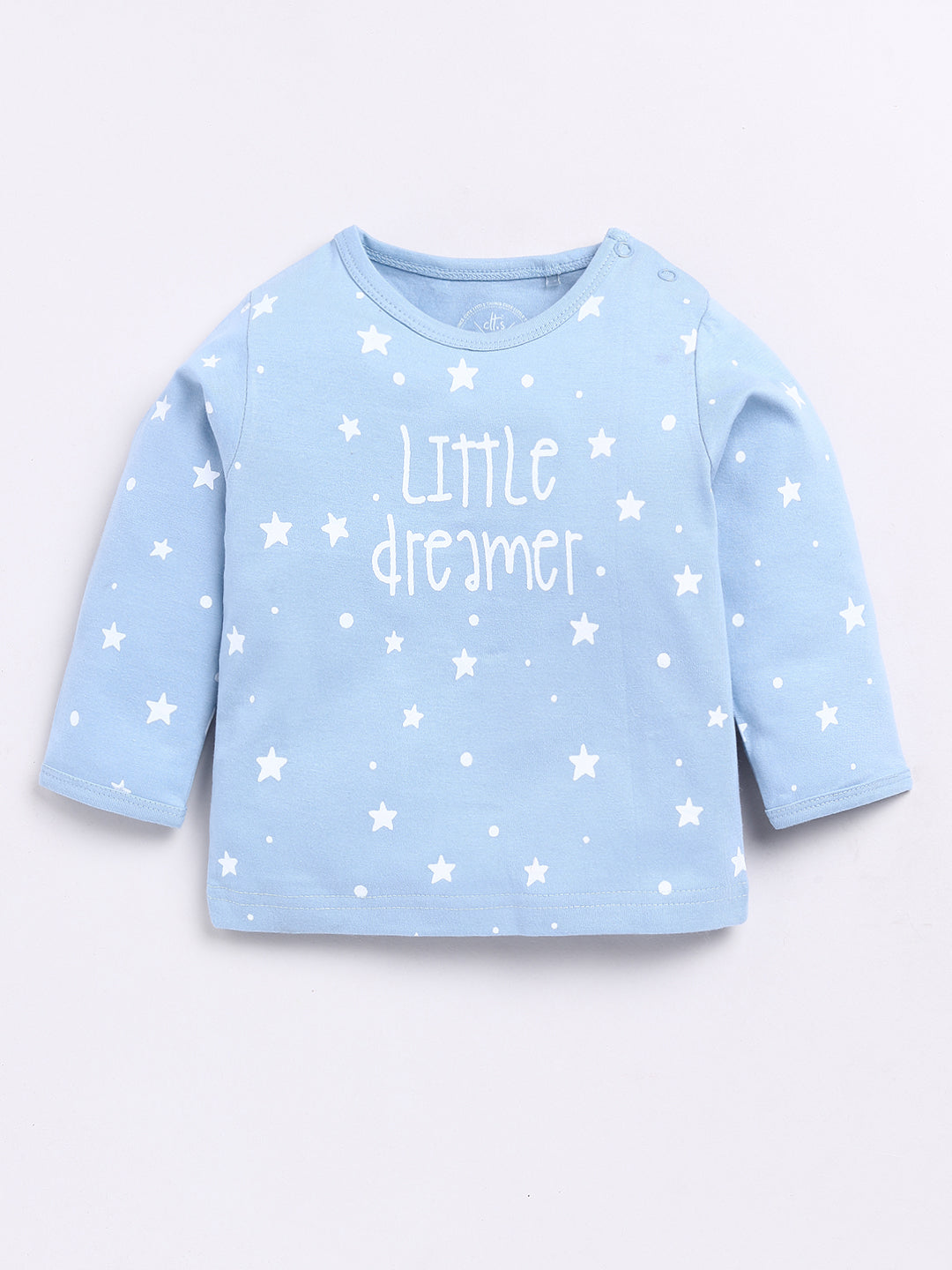 Blue "Little Dreamer" Full Sleeve Night Suit