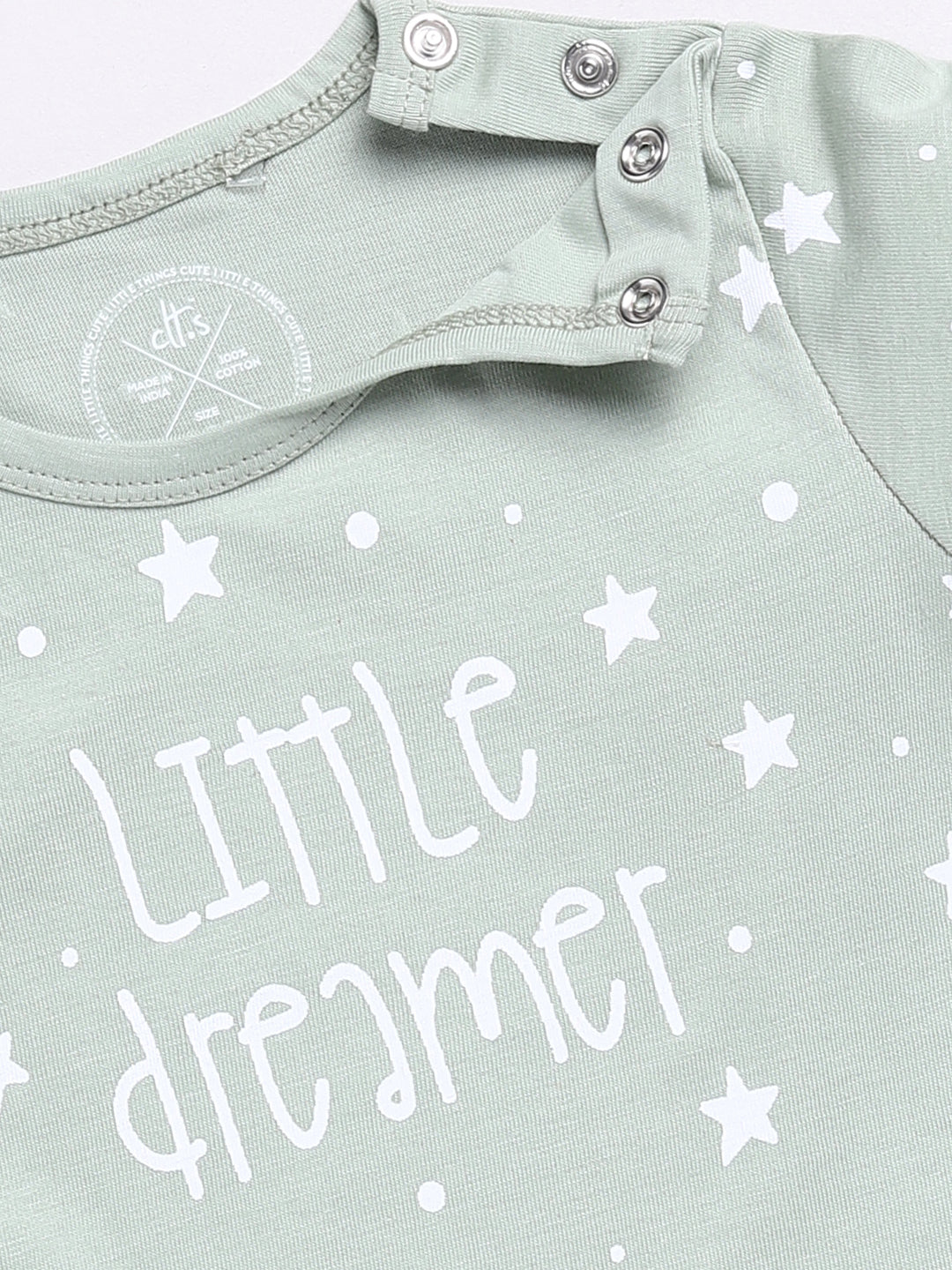 Green "Little Dreamer" Full Sleeve Night Suit