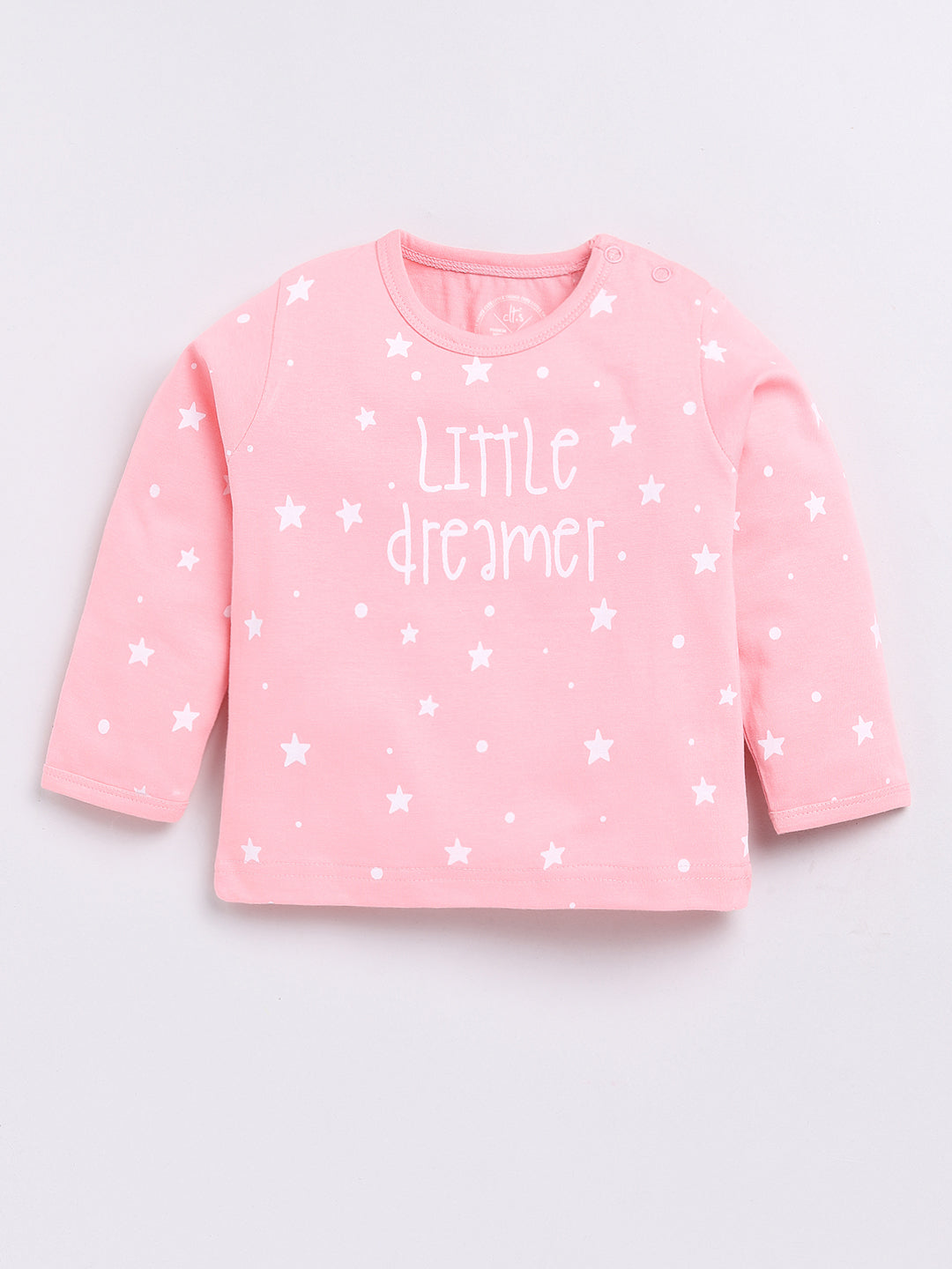 Pink "Little Dreamer" Full Sleeve Night Suit