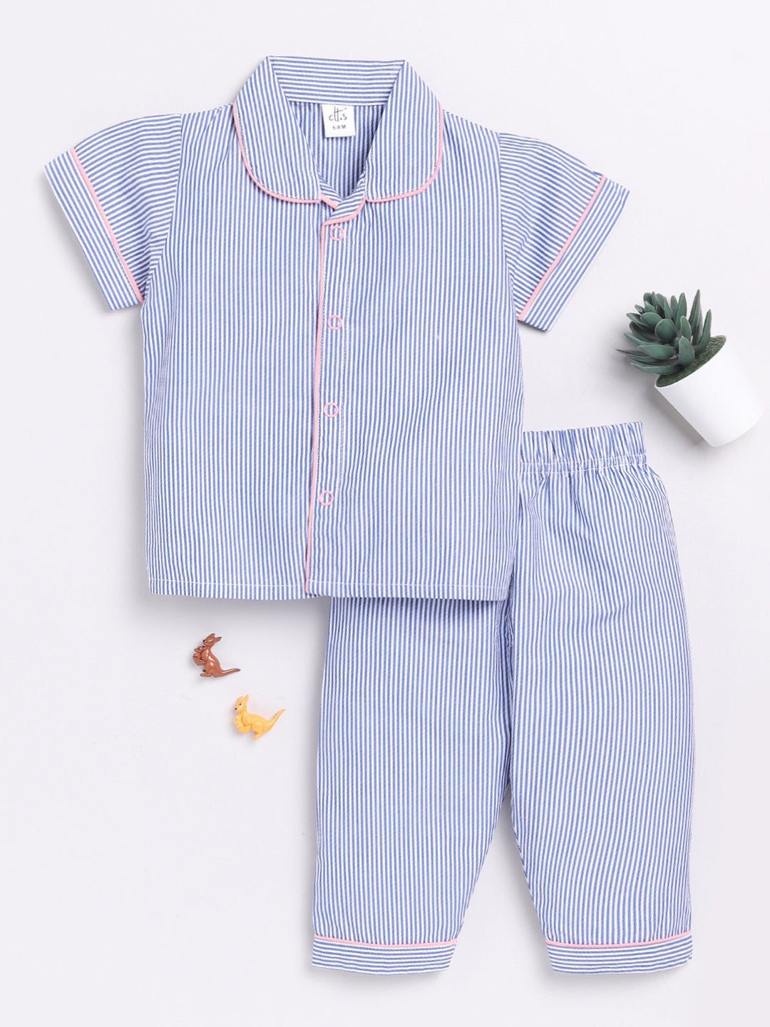 Momma's Boy Typography Cotton Full Sleeves Night Suit